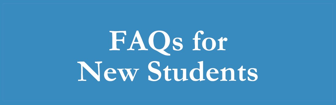 FAQs for new students