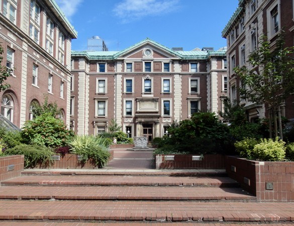 Courtyard with Avery Hall, Schermerhorn Hall, and Fayerweather Hall