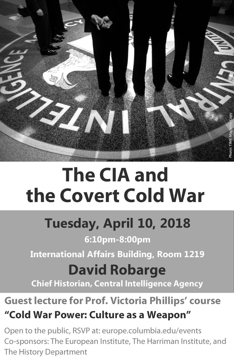 Flyer for "The CIA and the Covert Cold War"