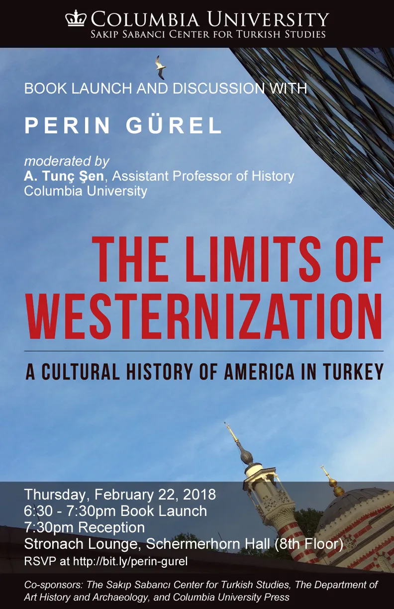 Flyer for book launch Perin Gurel