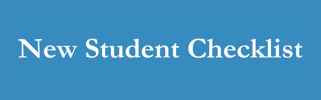 New student checklist